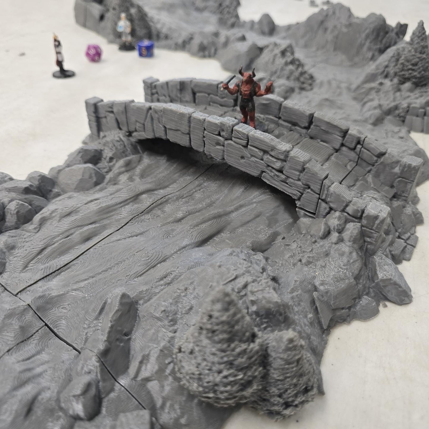 Guardia Modular Riverways – 28mm Kingdom of Guardia Terrain, 3D Printed Unpainted PLA River System