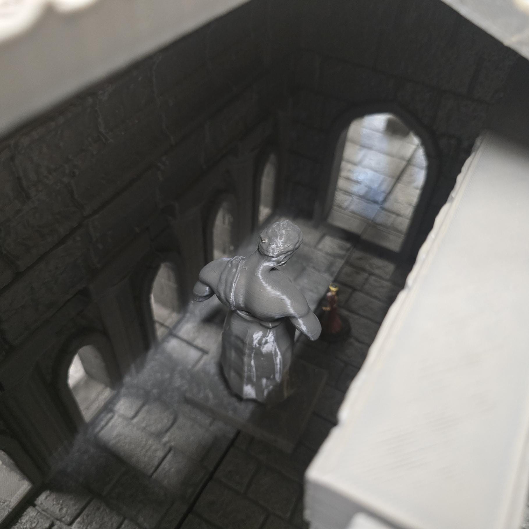 Ancient Roman Temple – 28mm Classical Building, 3D Printed Unpainted PLA Terrain