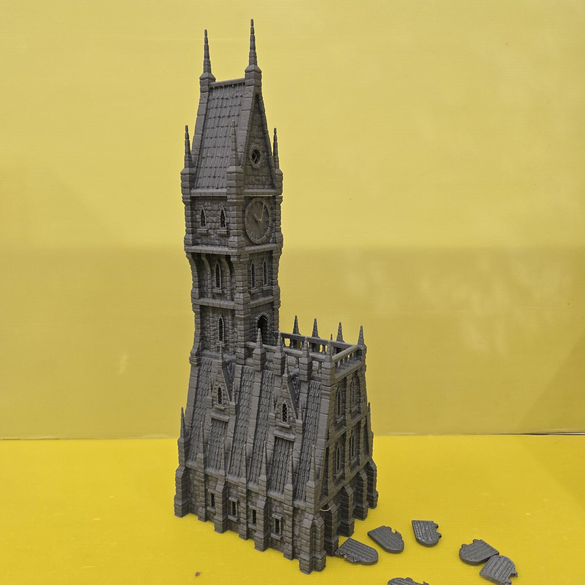 Imperial ClockTower – 28mm City Tower, 3D Printed Unpainted PLA