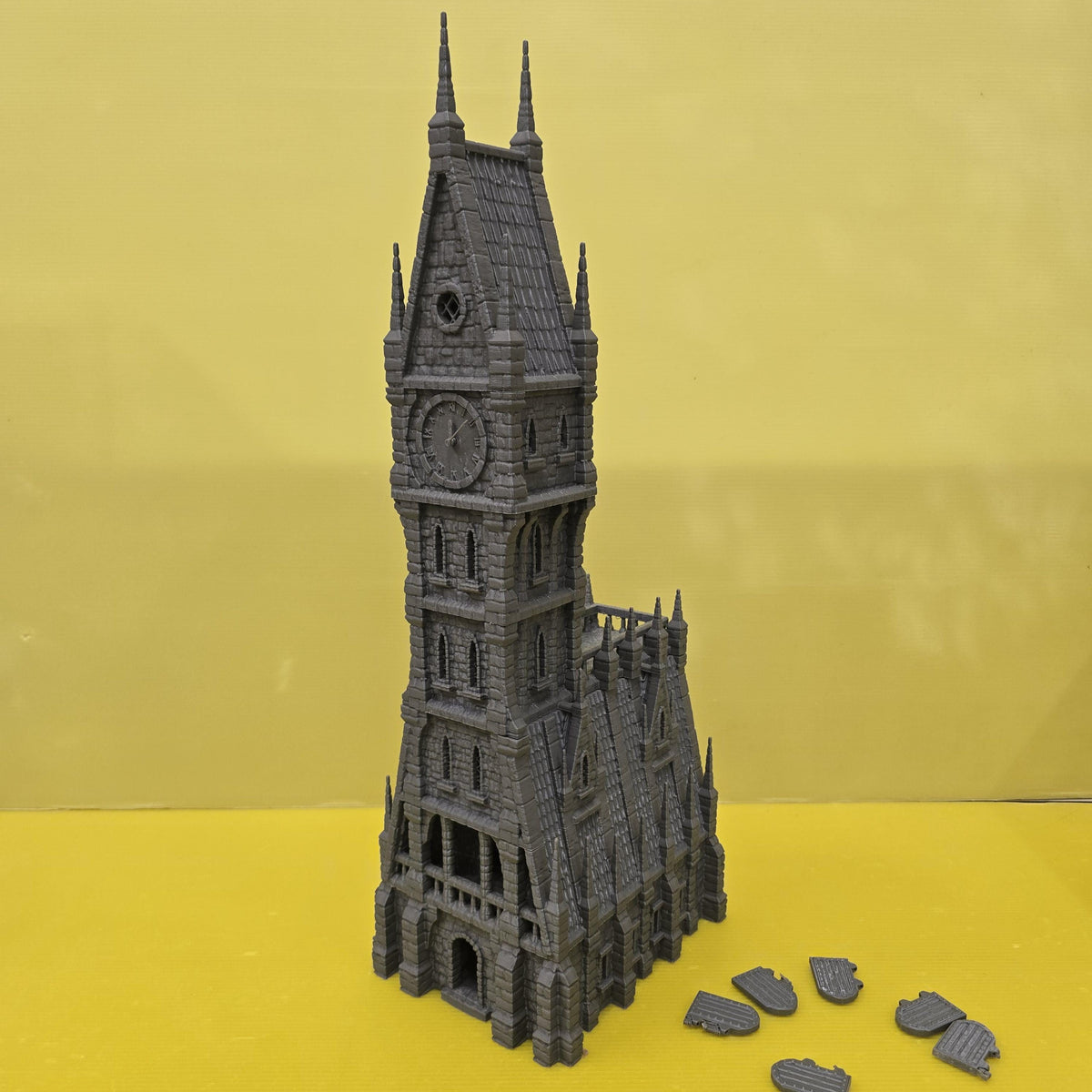 Imperial ClockTower – 28mm City Tower, 3D Printed Unpainted PLA