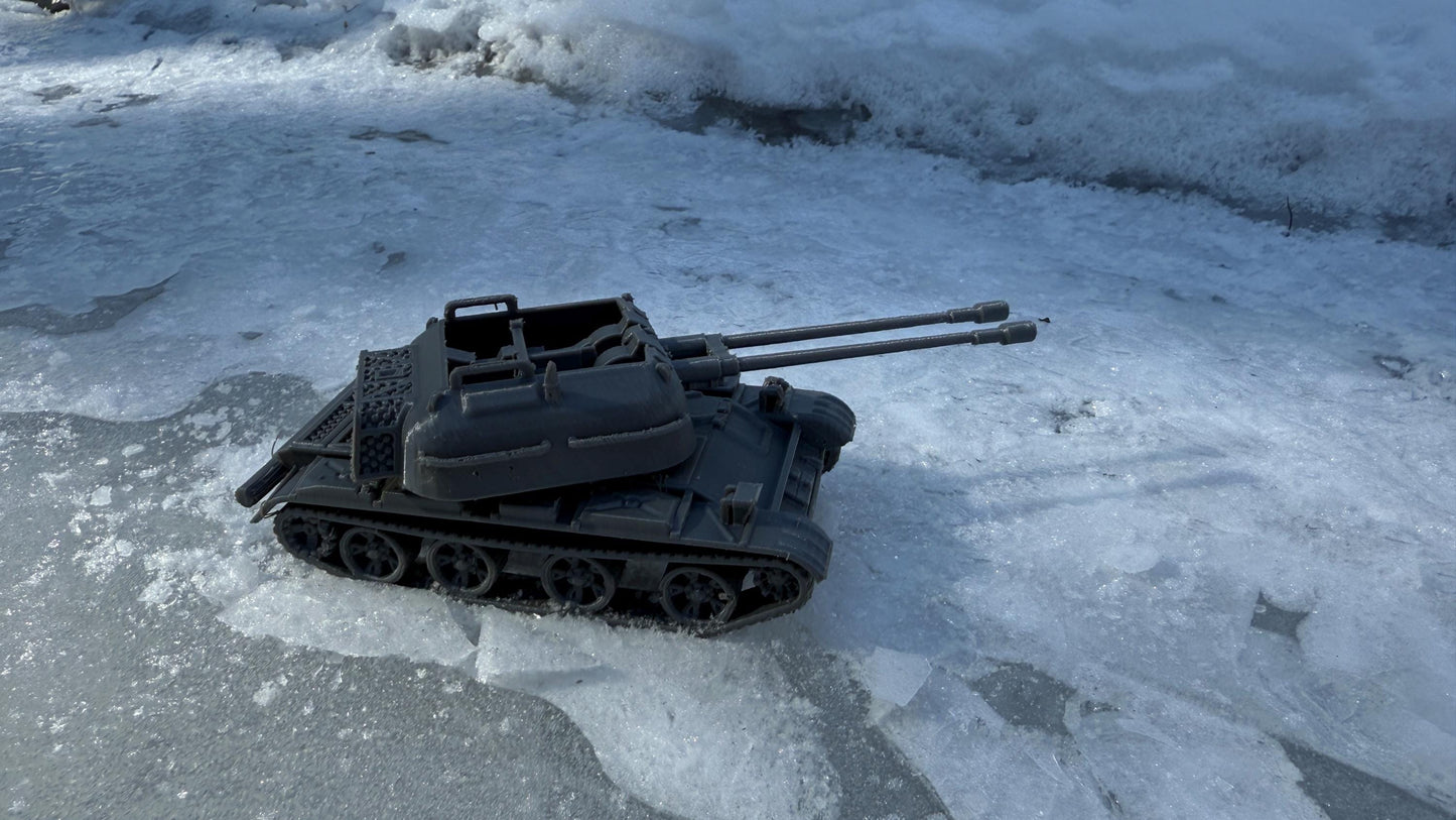 ZSU-57, Soviet union, cold war tank, cold war, tank, Russian, Tabletop terrain, tabletop gaming,