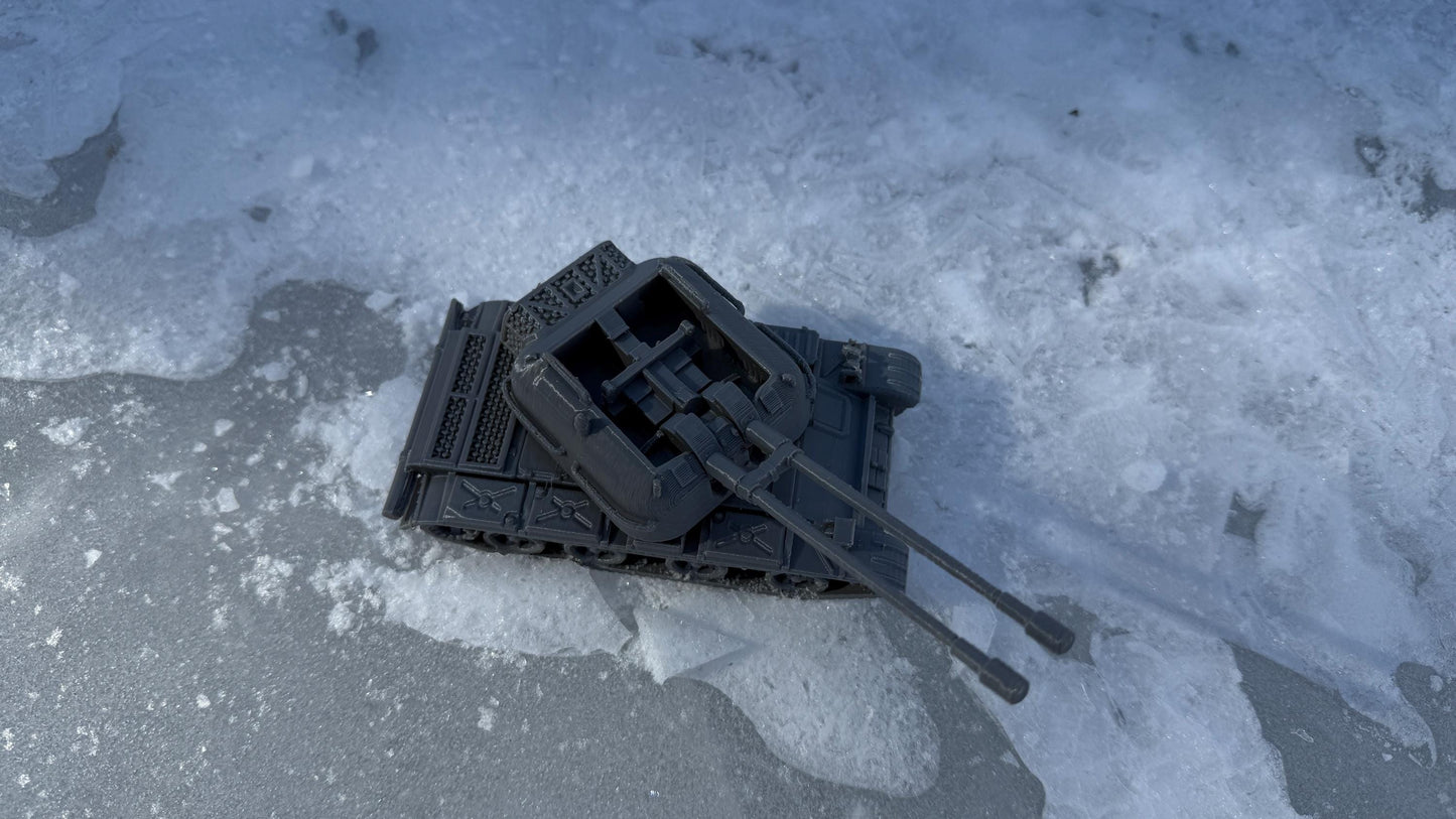 ZSU-57, Soviet union, cold war tank, cold war, tank, Russian, Tabletop terrain, tabletop gaming,