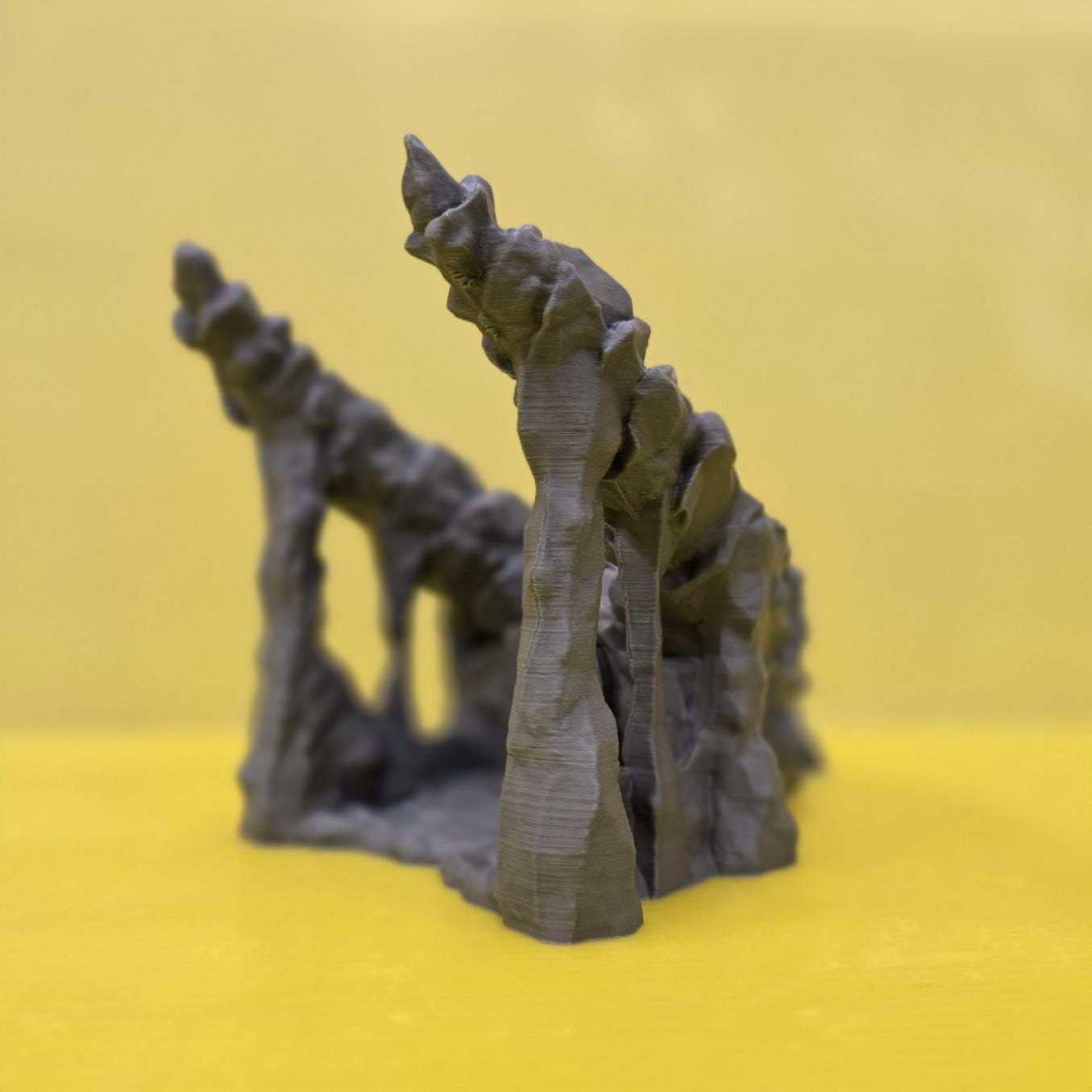28mm Dragon Skull Cave Entrance – 3D Printed Unpainted PLA Terrain