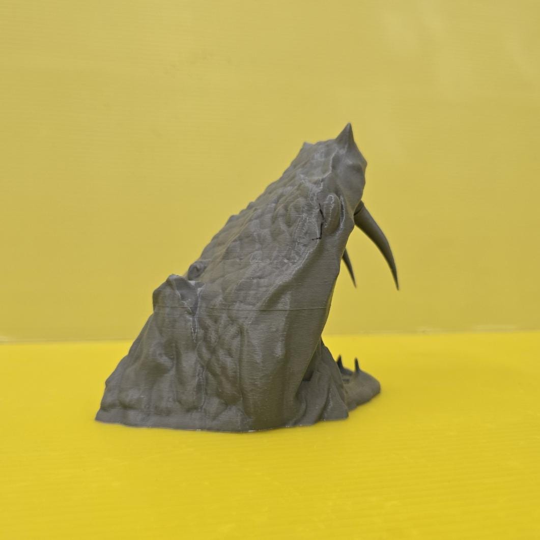 28mm Snake Head Cave Entrance – 3D Printed Unpainted PLA Terrain