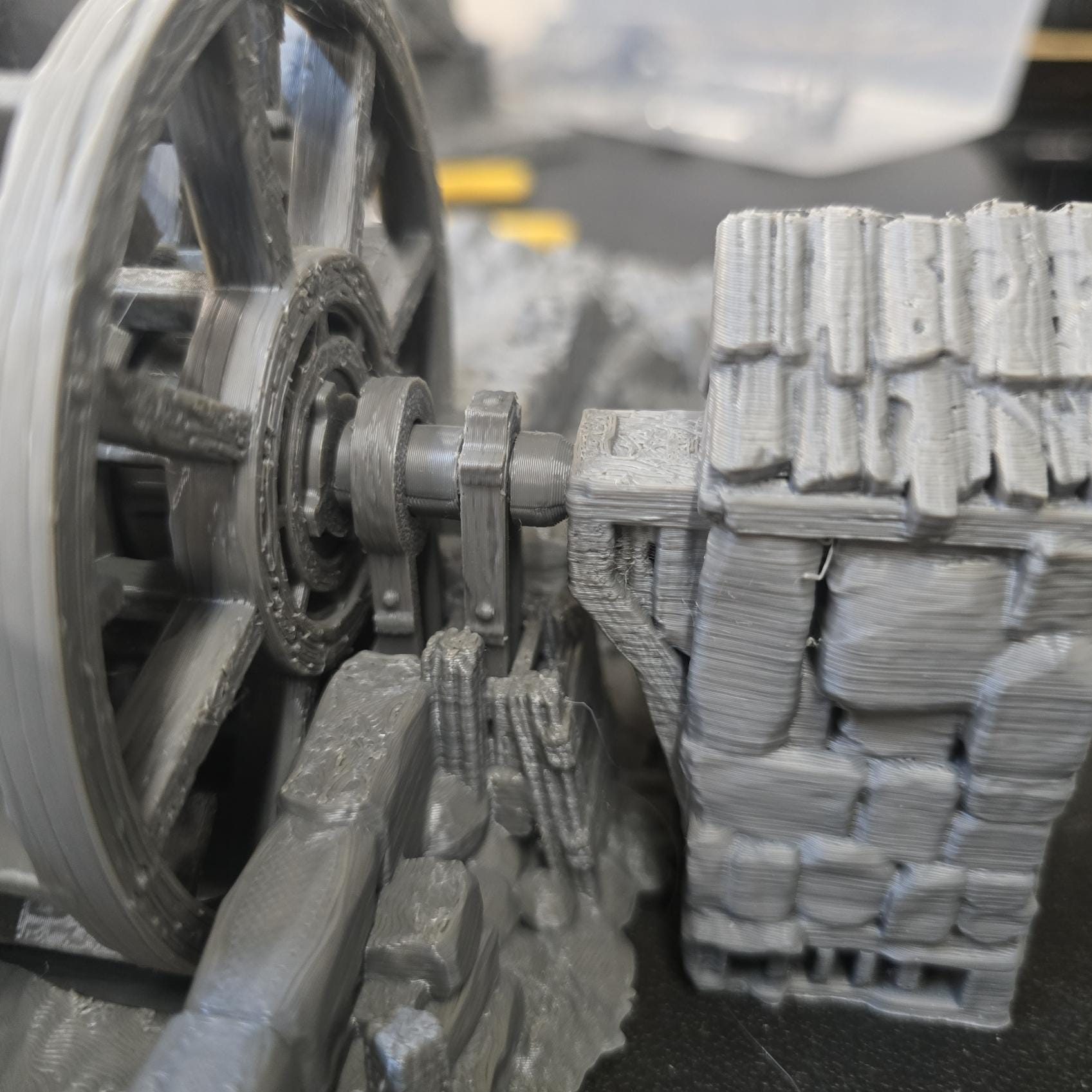 Guardia Water Wheel System – 28mm Kingdom of Guardia Building, 3D Printed Unpainted PLA Terrain