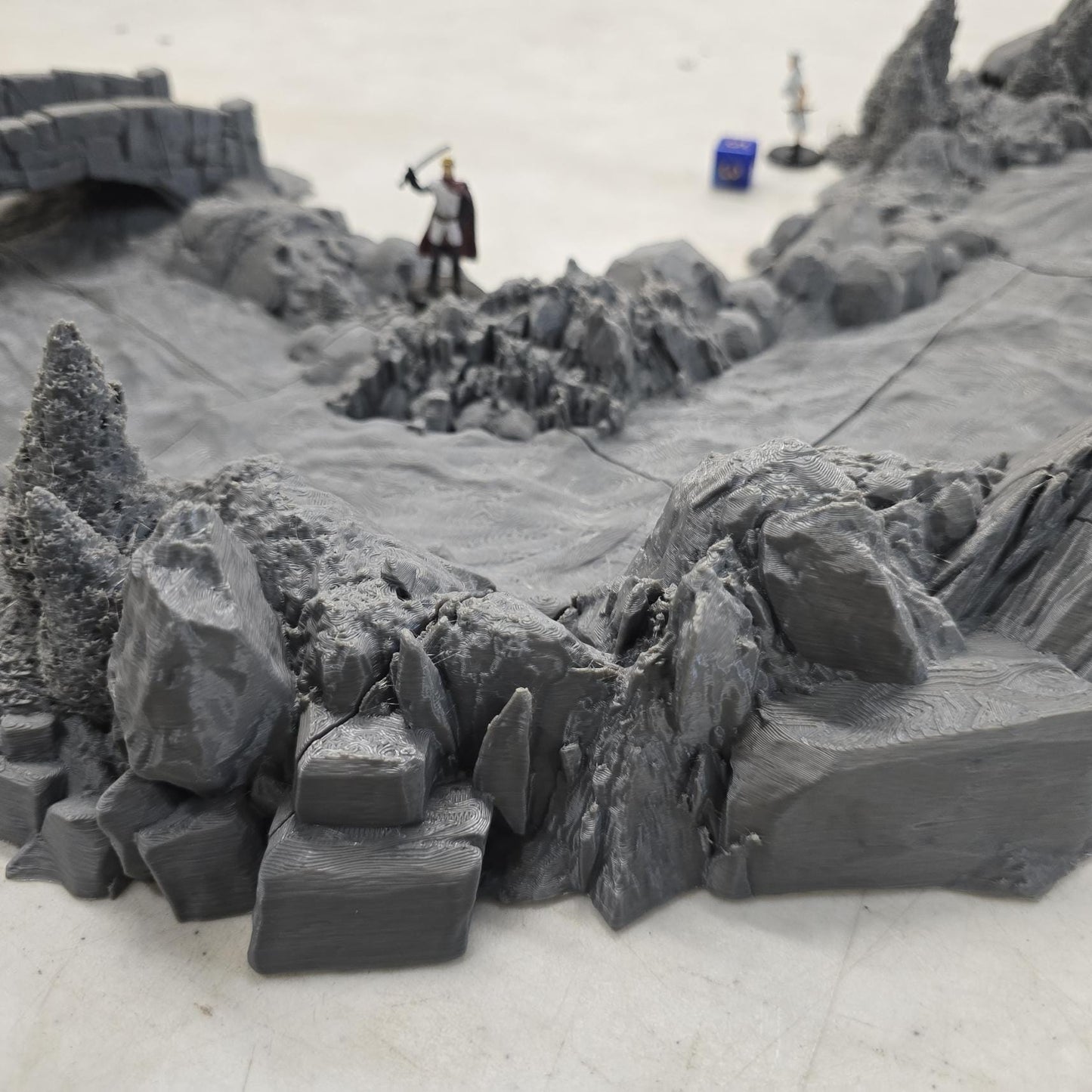Guardia Modular Riverways – 28mm Kingdom of Guardia Terrain, 3D Printed Unpainted PLA River System