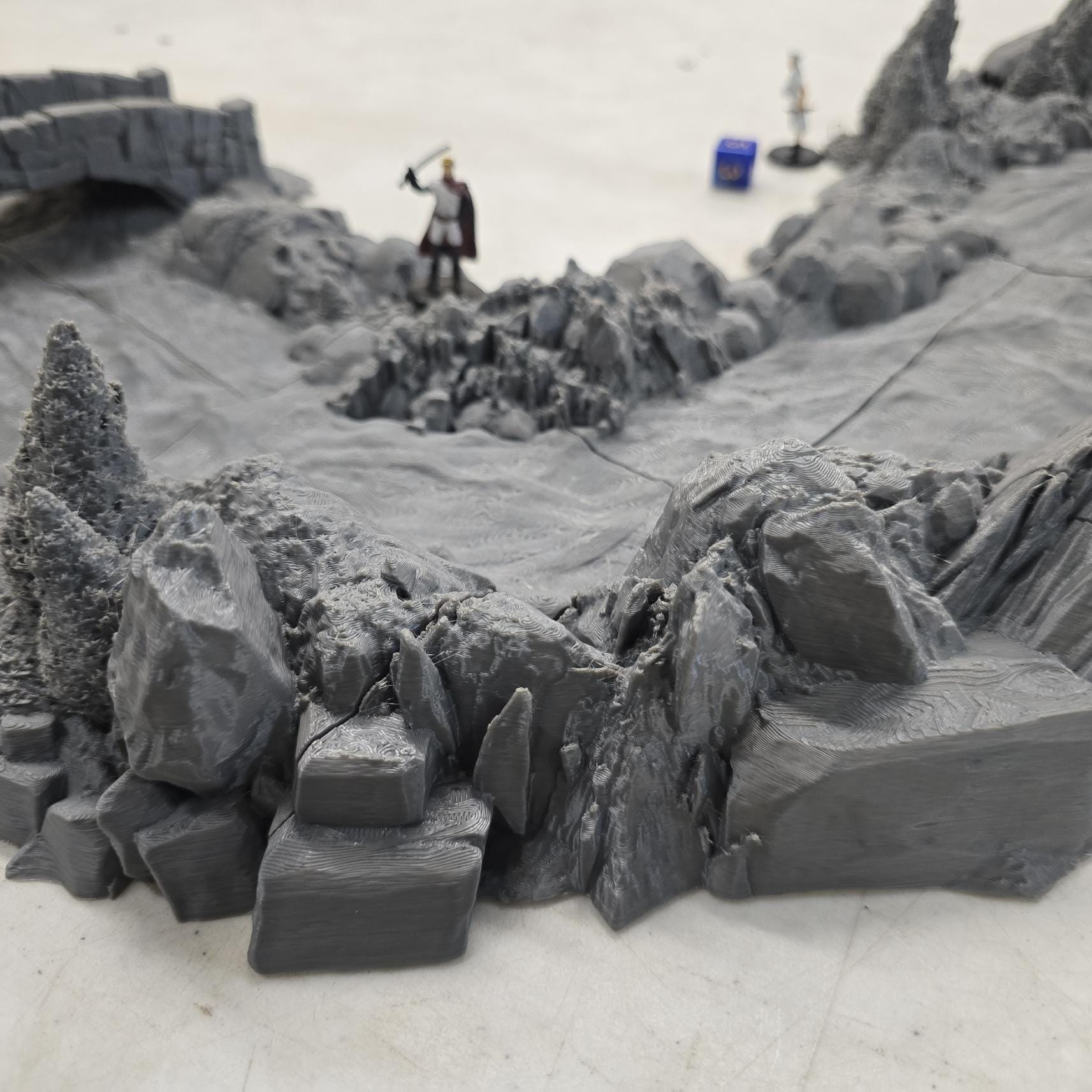 Guardia Modular Riverways – 28mm Kingdom of Guardia Terrain, 3D Printed Unpainted PLA River System