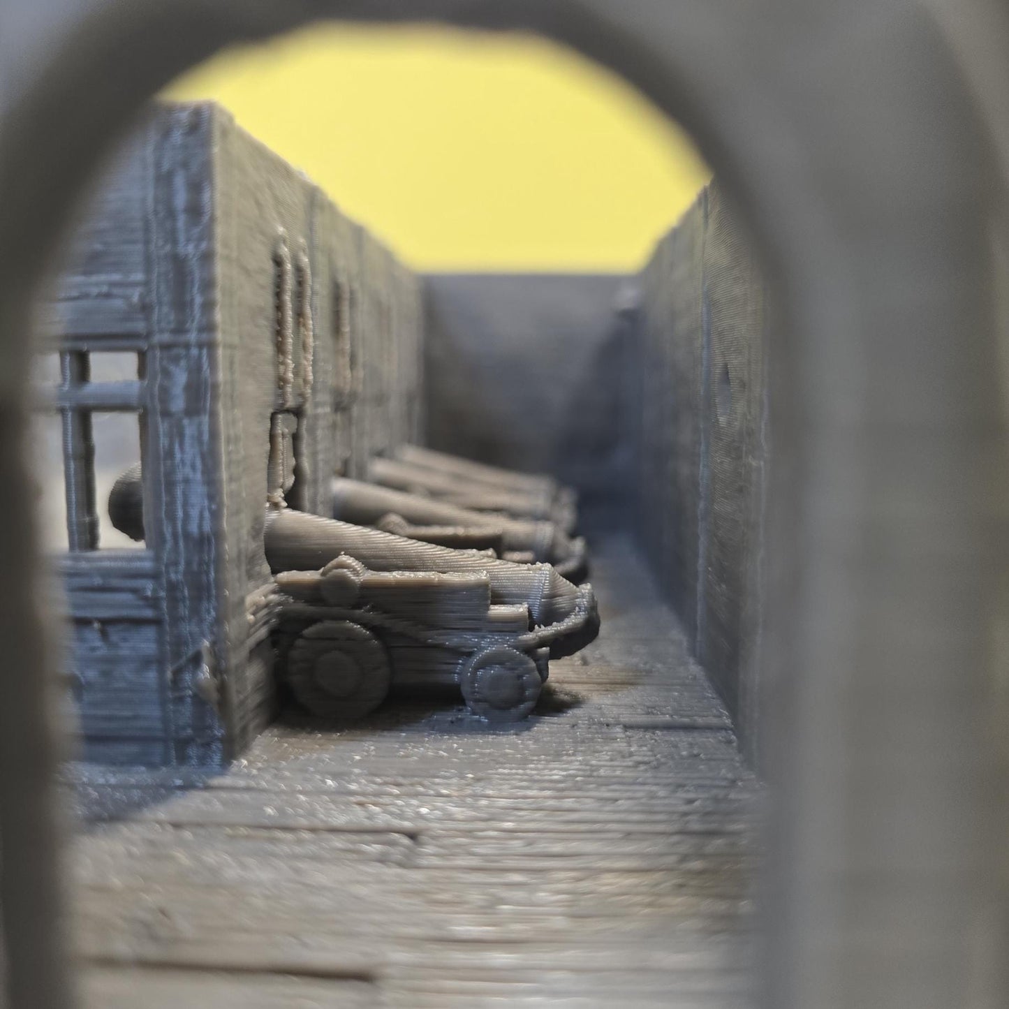 Baethgen Battle Zone – 28mm Medieval City Arena Fight Pit, 3D Printed Unpainted PLA Terrain