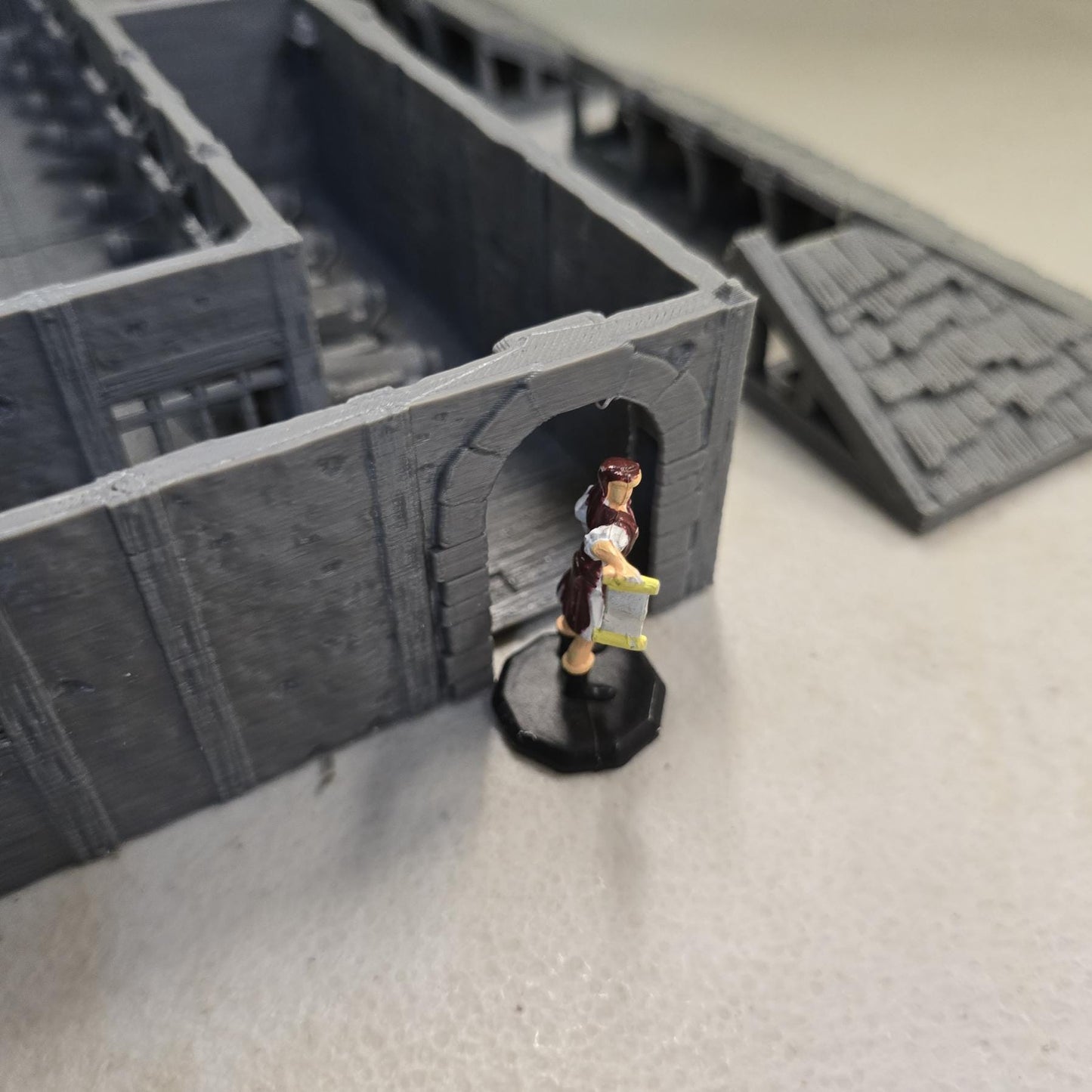 Baethgen Battle Zone – 28mm Medieval City Arena Fight Pit, 3D Printed Unpainted PLA Terrain