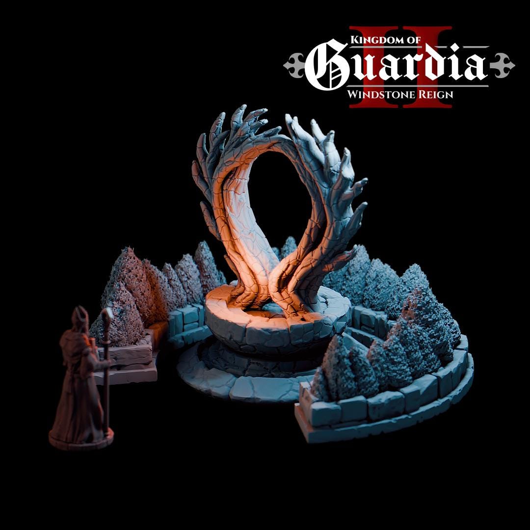 Elderwood Shrine – 28mm Fantasy Courtyard Monument