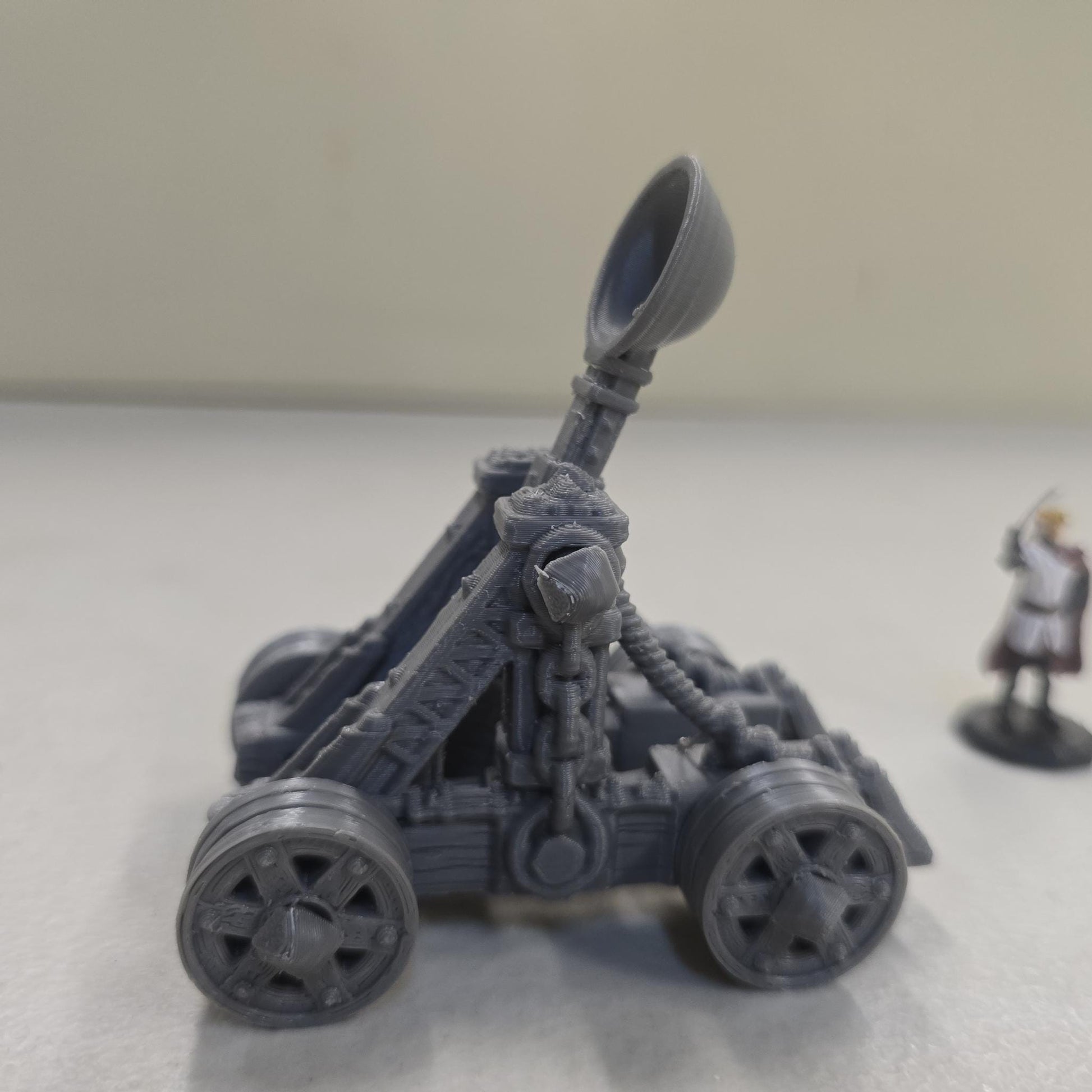 Guardia Kingdom Catapult – 28mm 3D Printed Unpainted PLA Siege Engine Terrain