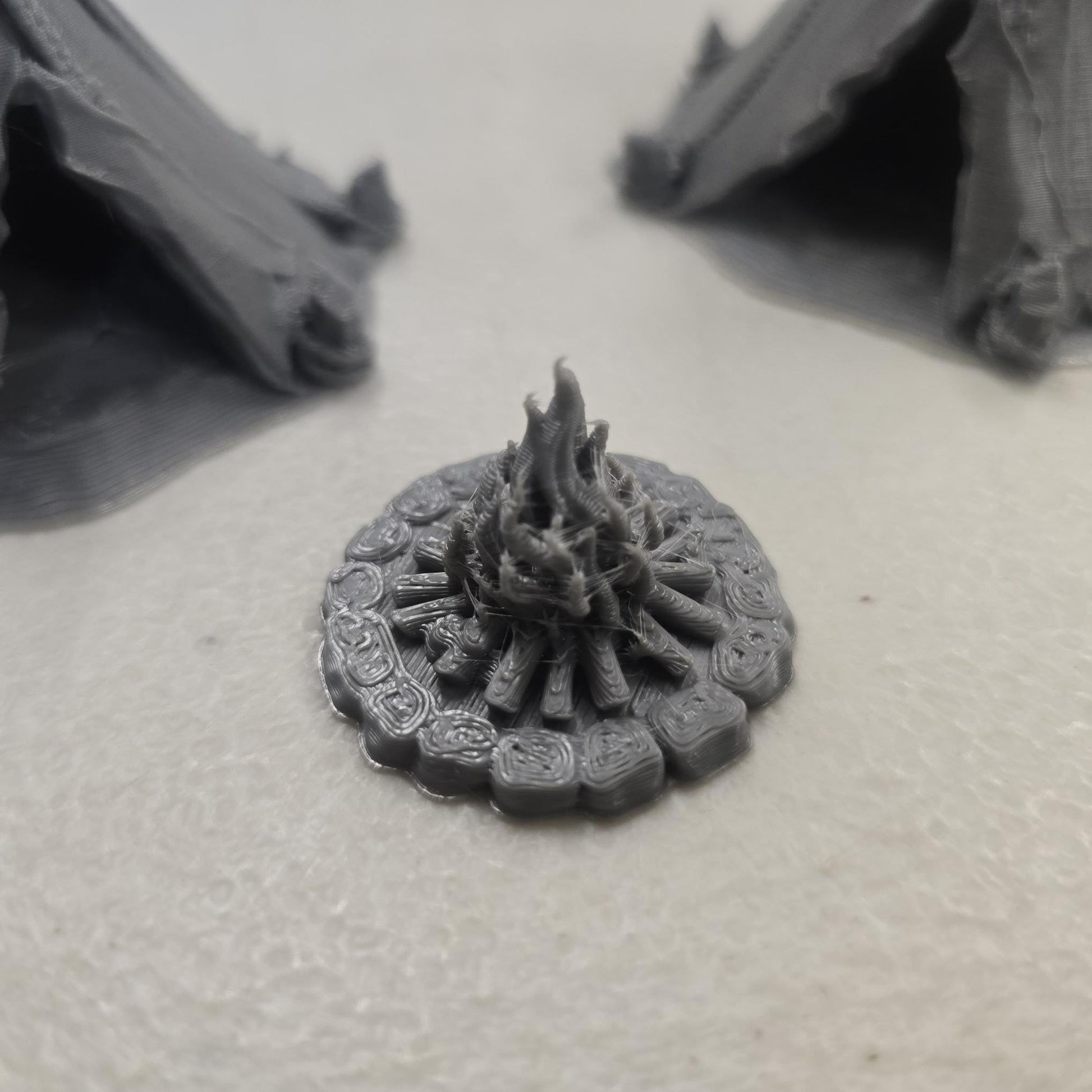 Guardia Forest Campsite – 28mm 3D Printed Unpainted PLA Modular Camp Terrain for Tabletop RPGs & Wargaming