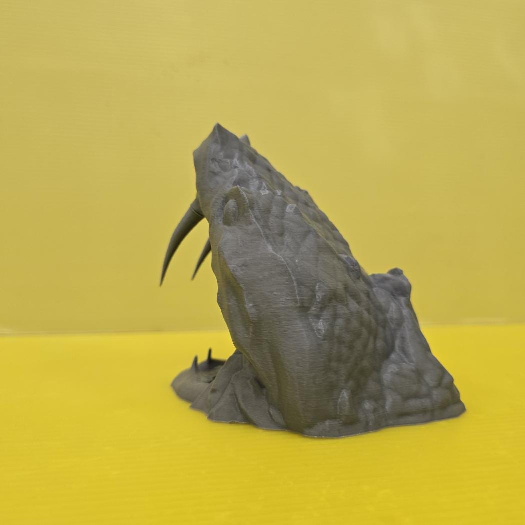 28mm Snake Head Cave Entrance – 3D Printed Unpainted PLA Terrain
