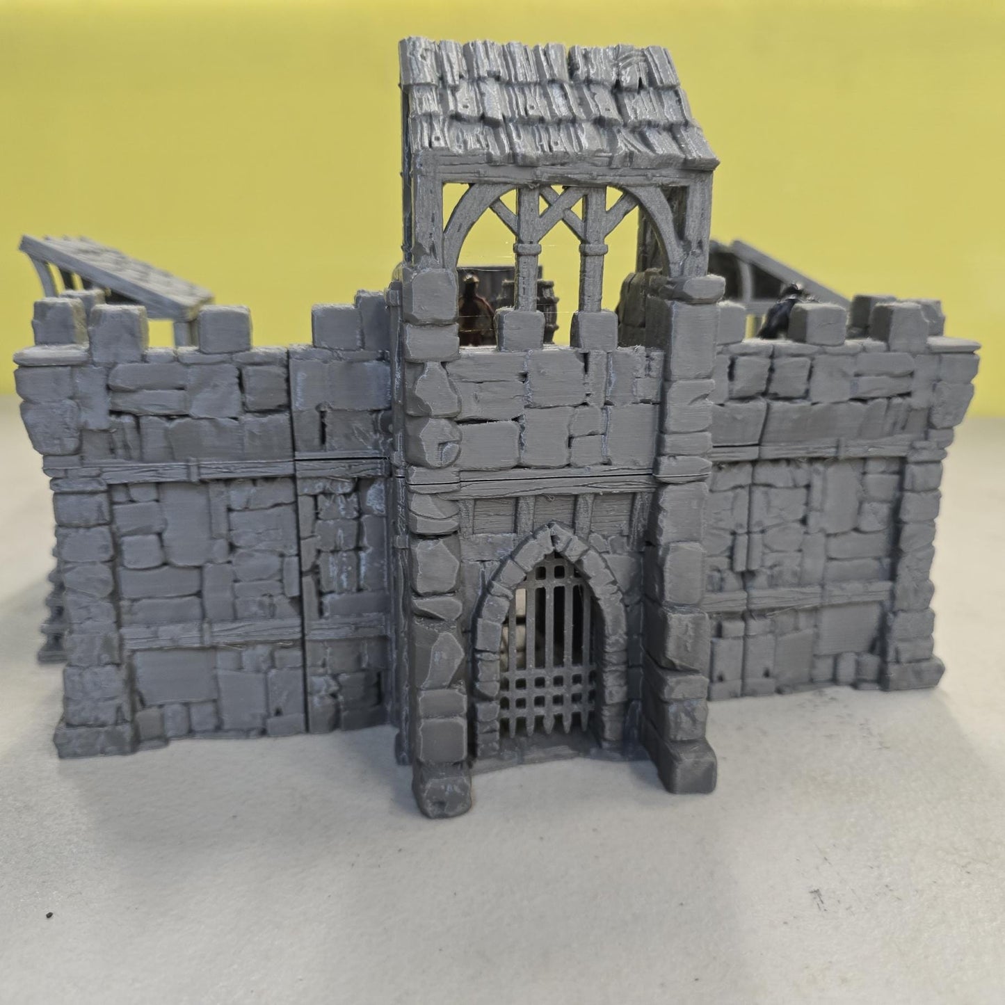 Baethgen Battle Zone – 28mm Medieval City Arena Fight Pit, 3D Printed Unpainted PLA Terrain