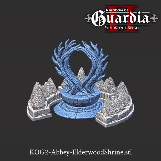 Elderwood Shrine – 28mm Fantasy Courtyard Monument