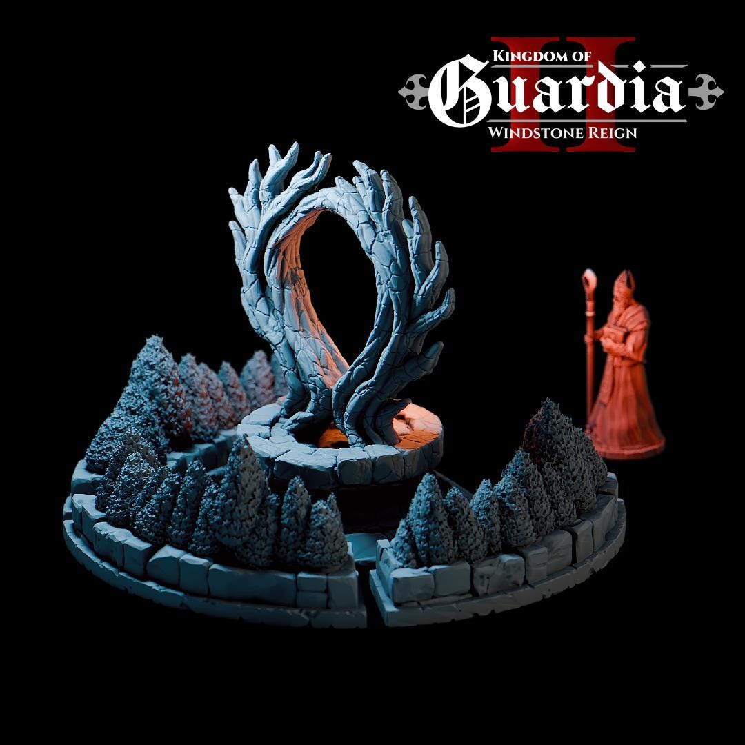 Elderwood Shrine – 28mm Fantasy Courtyard Monument