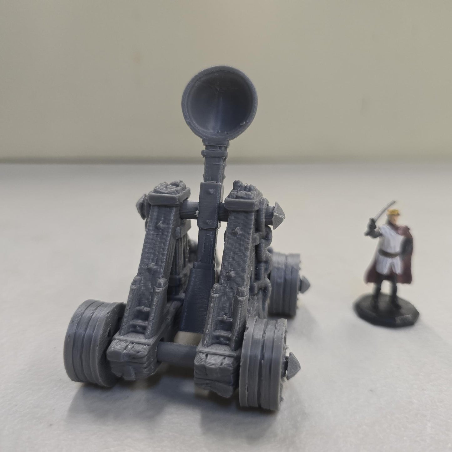 Guardia Kingdom Catapult – 28mm 3D Printed Unpainted PLA Siege Engine Terrain