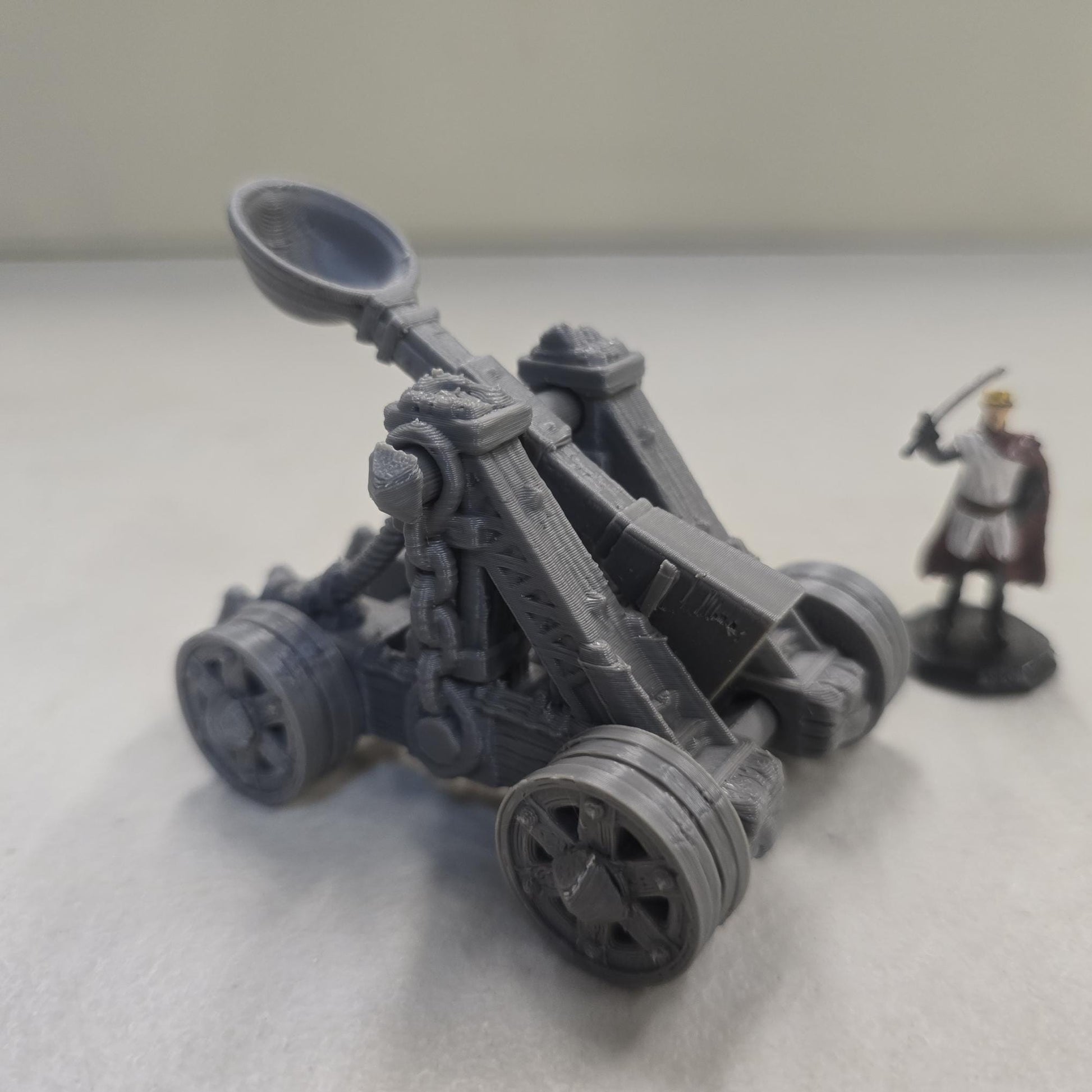 Guardia Kingdom Catapult – 28mm 3D Printed Unpainted PLA Siege Engine Terrain