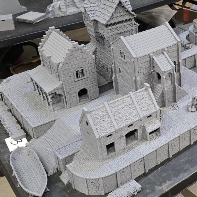 Large Quay Dock & Sewer System Set, Docks, Ancrabourg, cobblestone streets and sewers