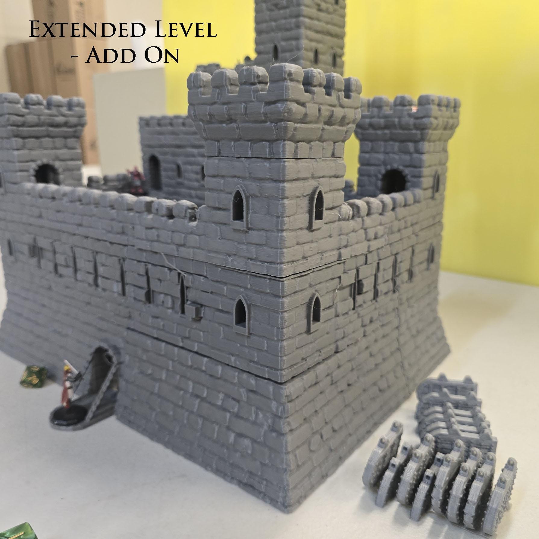 Island Castle, Castle, Fortress, Island Fort, Small Fort, Fort, Dungeons and Dragons, Castle Terrain, tabletop terrain