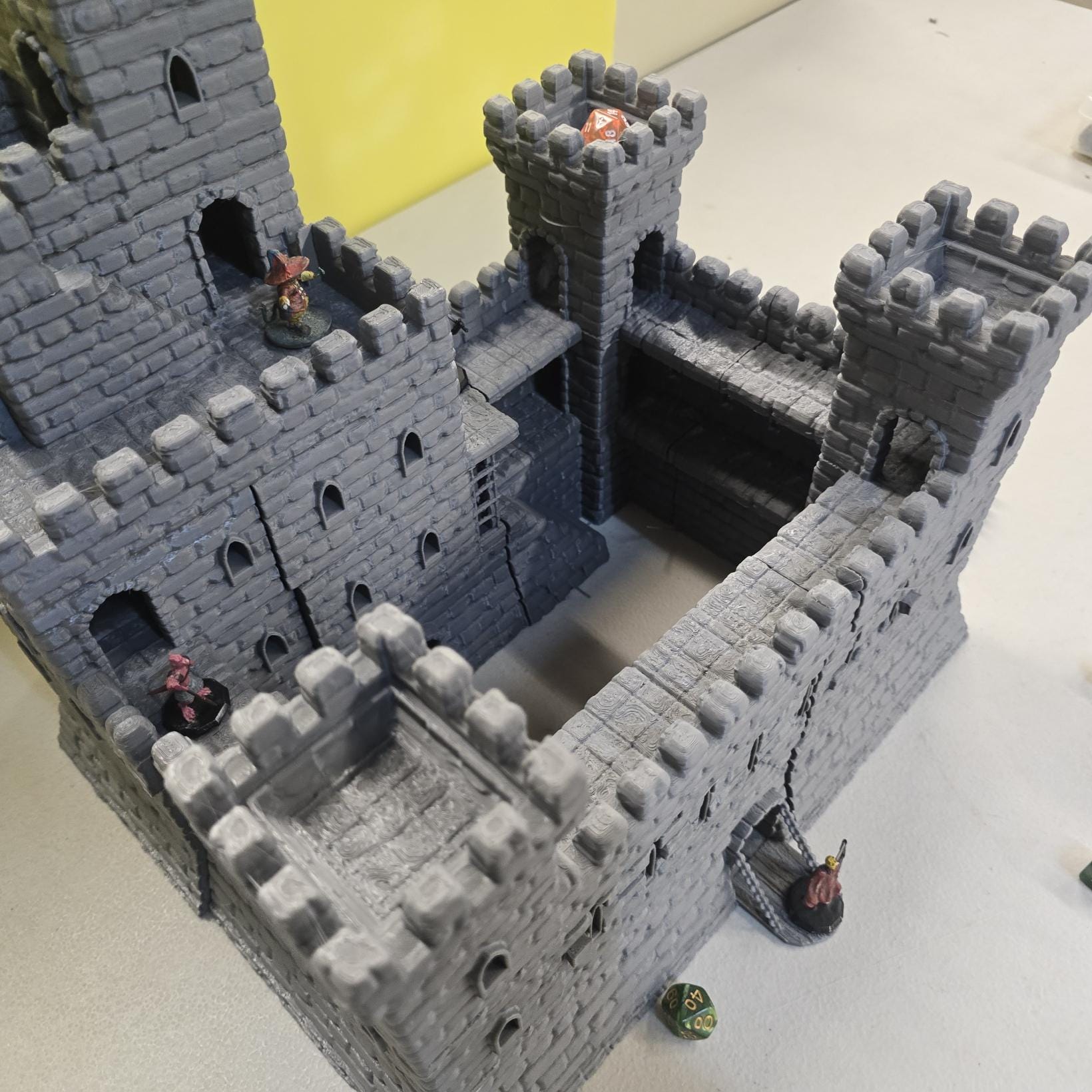 Island Castle, Castle, Fortress, Island Fort, Small Fort, Fort, Dungeons and Dragons, Castle Terrain, tabletop terrain