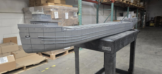 15mm Iron Transport Cargo Ship – 3D Printed Unpainted PLA Naval Terrain for Tabletop Wargaming & Dioramas