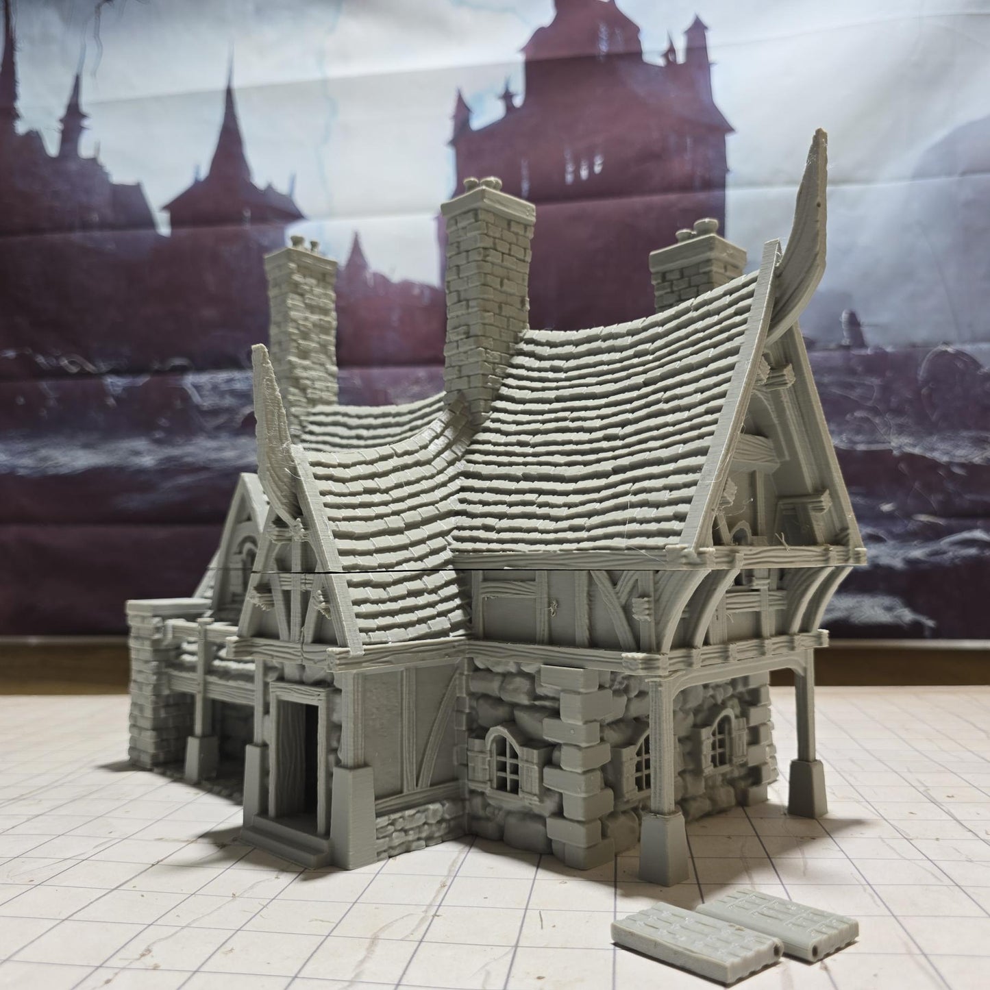 Vladistov Inn, the Majestic Pig, 1, Vampire Town, Haunted Town, cursed Town, Town terrain, dungeons and dragons