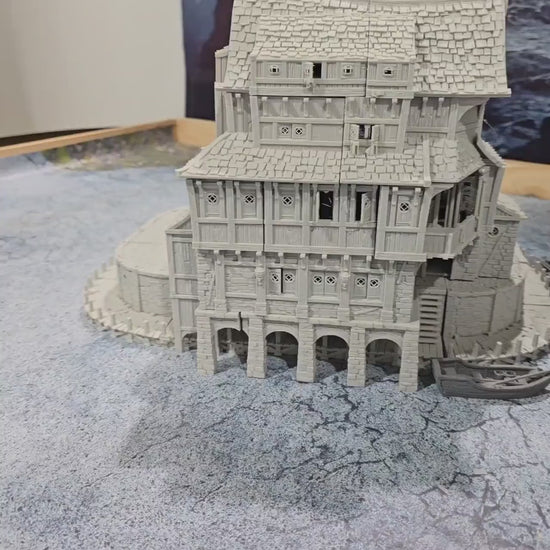 Ancrabourg Tavern,  The Deepsea lantern Inn,  Port Royal, Skirmish, D&D Terrain, Tabletop Terrain