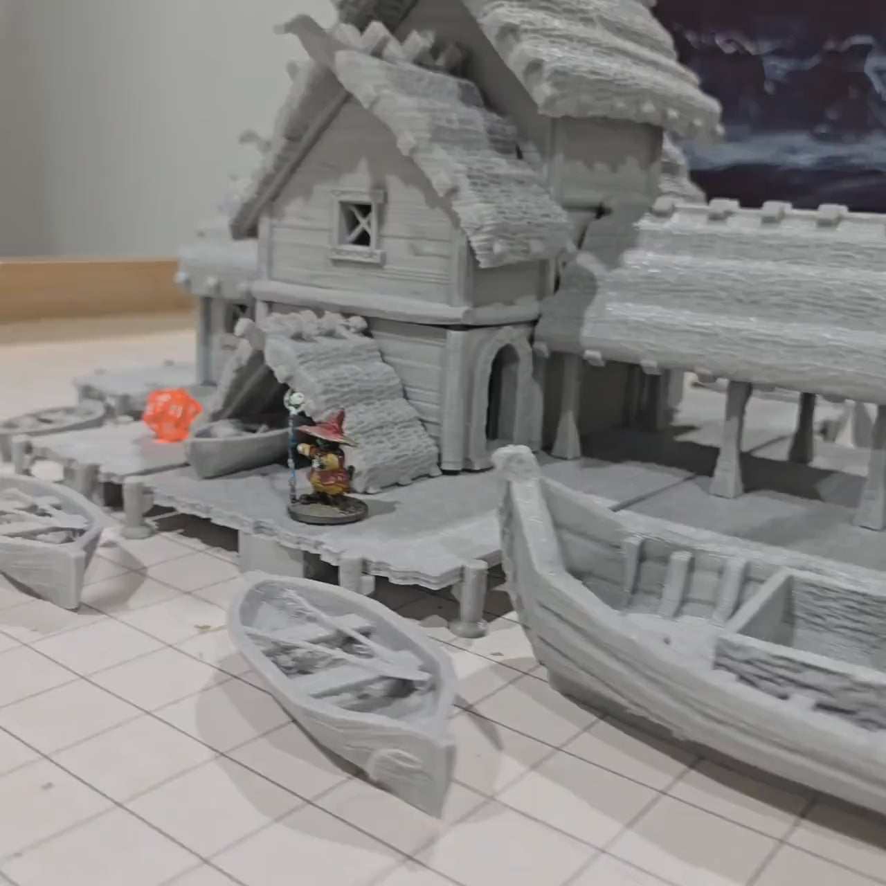 Viking Port - Ship Dock, Dock, Viking Dock Dungeons and Dragons