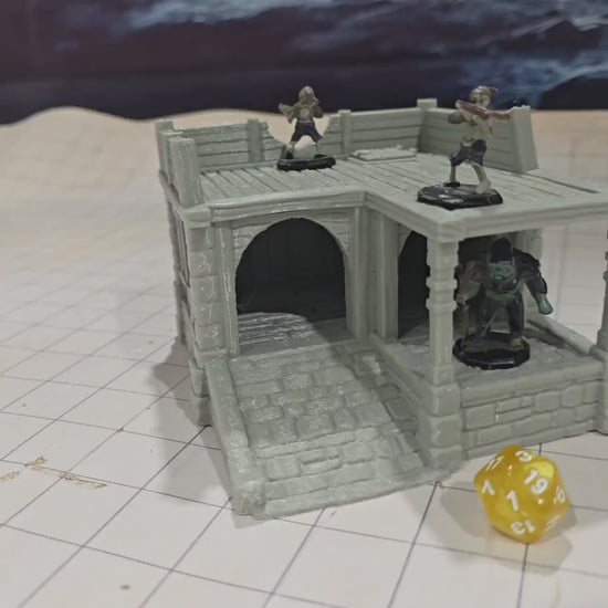 Small Storage Shed: Medieval Fantasy Wooden Warehouse for Tabletop Games