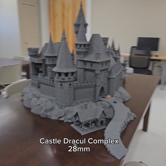 Castle Dracul-32mm, Curse of Strahd, Castle Terrain,  Castle Complex, Ravenloft, Vampire terrain, wargaming