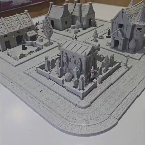 Greendale Colonial Village: Expandable Village Builder Starter Set – Tabletop Terrain Gaming