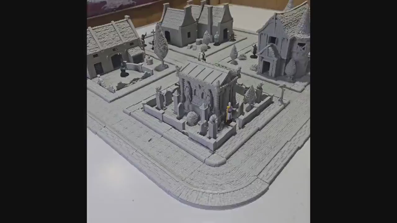 Greendale Colonial Village: Expandable Village Builder Starter Set – Tabletop Terrain Gaming