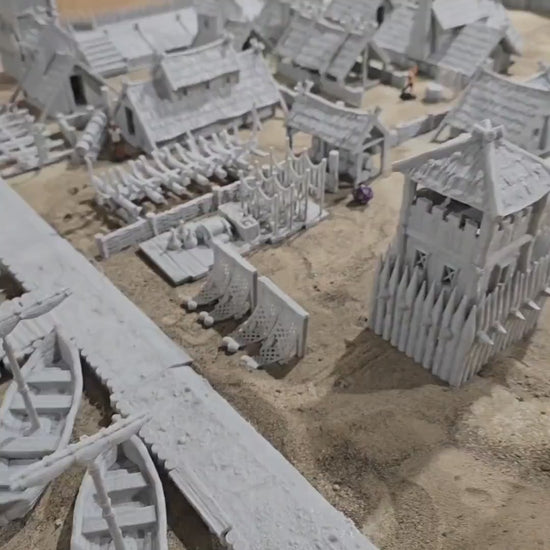 Viking Seaside Village, Viking Village Set, Village Set