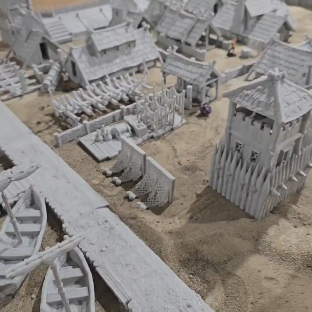 Viking Seaside Village, Viking Village Set, Village Set