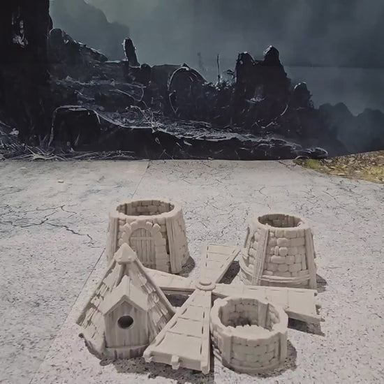 Stormhill Windmill, Tabletop Gaming, 28mm Scale, Stormhill City, city set, dungeons and dragons