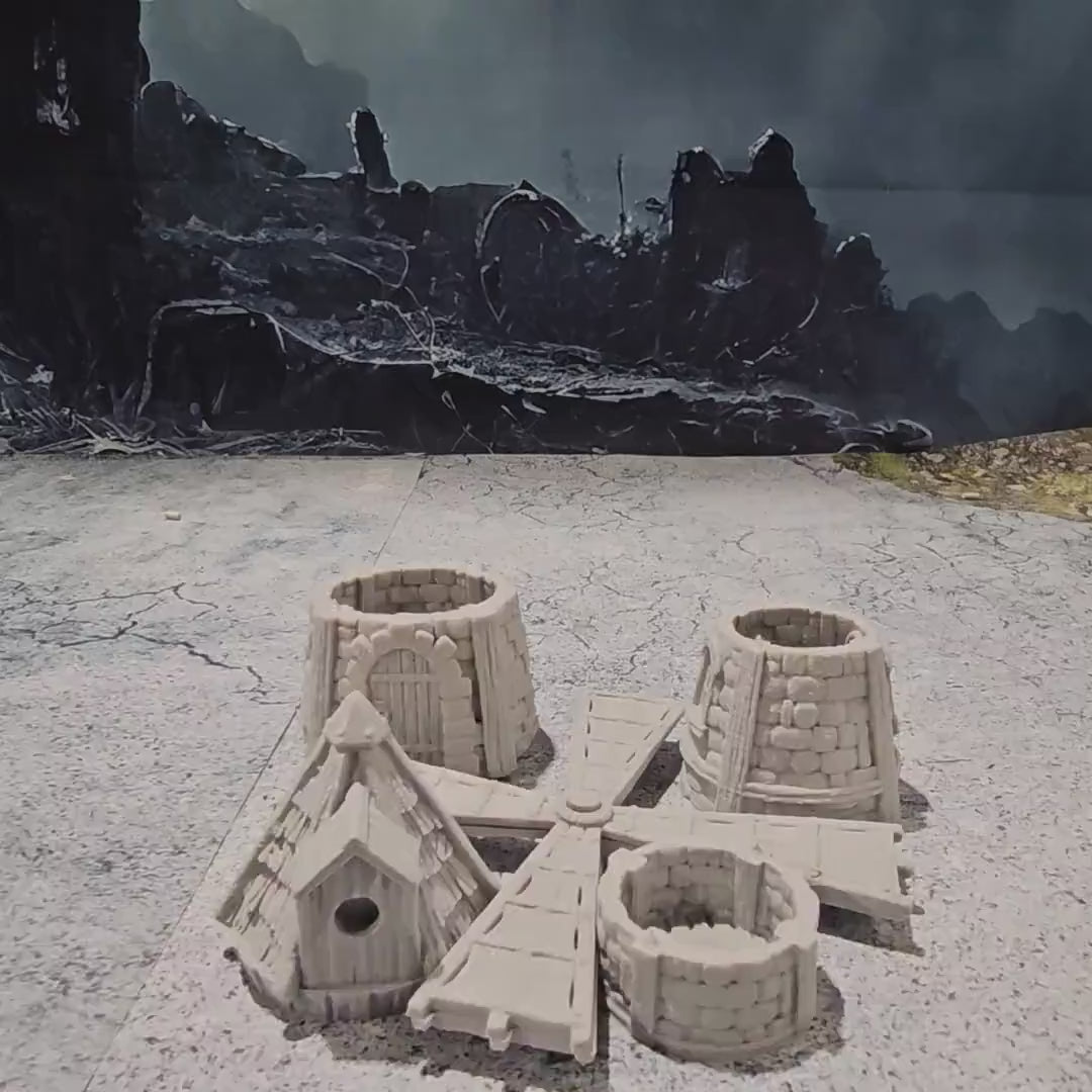 Stormhill Windmill, Tabletop Gaming, 28mm Scale, Stormhill City, city set, dungeons and dragons