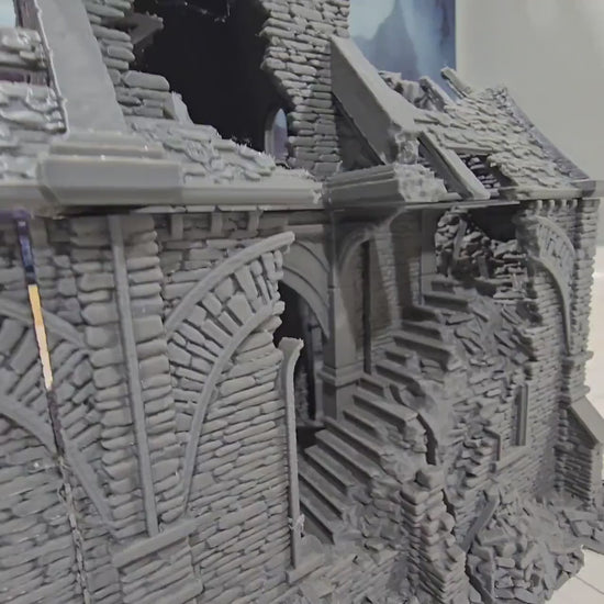 Church of the Dale RUIN for DnD, Pathfinder, Bolt Action, Revolutionary War Games