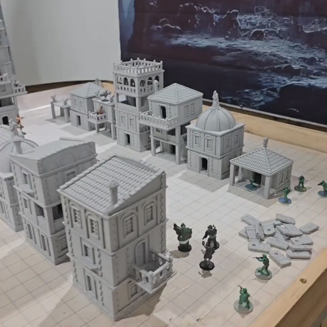 Modular City Set for DnD, Pathfinder - Salmystia Modular Town