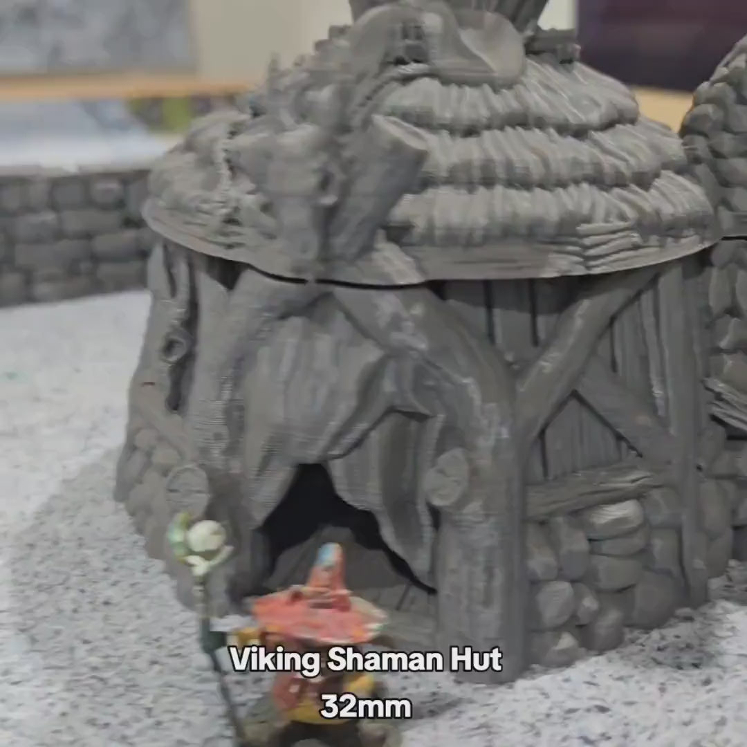 Norse Shaman Hut: Early Medieval Village Scenery for Fantasy RPGs