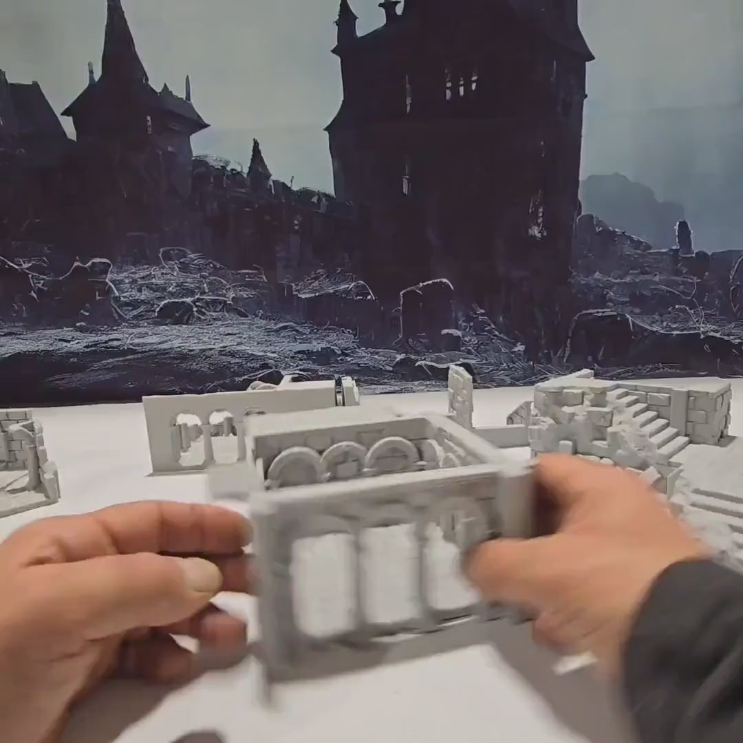 Arkenfel Building 6 Ruins - 28mm Terrain dark realms -   - Dungeons and Dragons - 28mm Terrain -   terrain