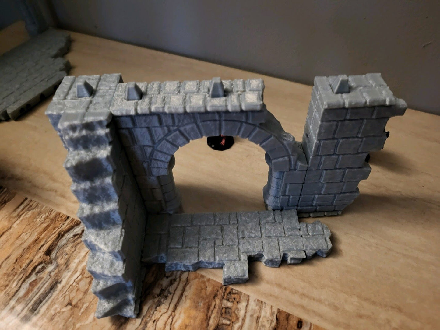 Small Castle Ruins Kit, 28mm Scale, Tabletop Terrain, Gaming Miniature, Tabletop Scenery