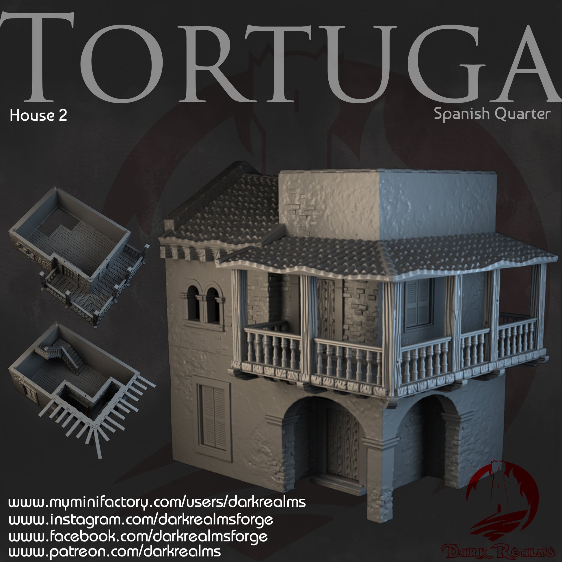 Pirate, Pirate Island, Spanish Island, Tortuga, Pirate Slum, SLum, Dark Realms, Dungeons and Dragons, Gift, Terrain, Tabletop Terrain, 28mm Terrain, Warhammer, Warhammer terrain, Warhammer Pirate, Pirates, DnD Terrain, Treasure Island, Tolkien