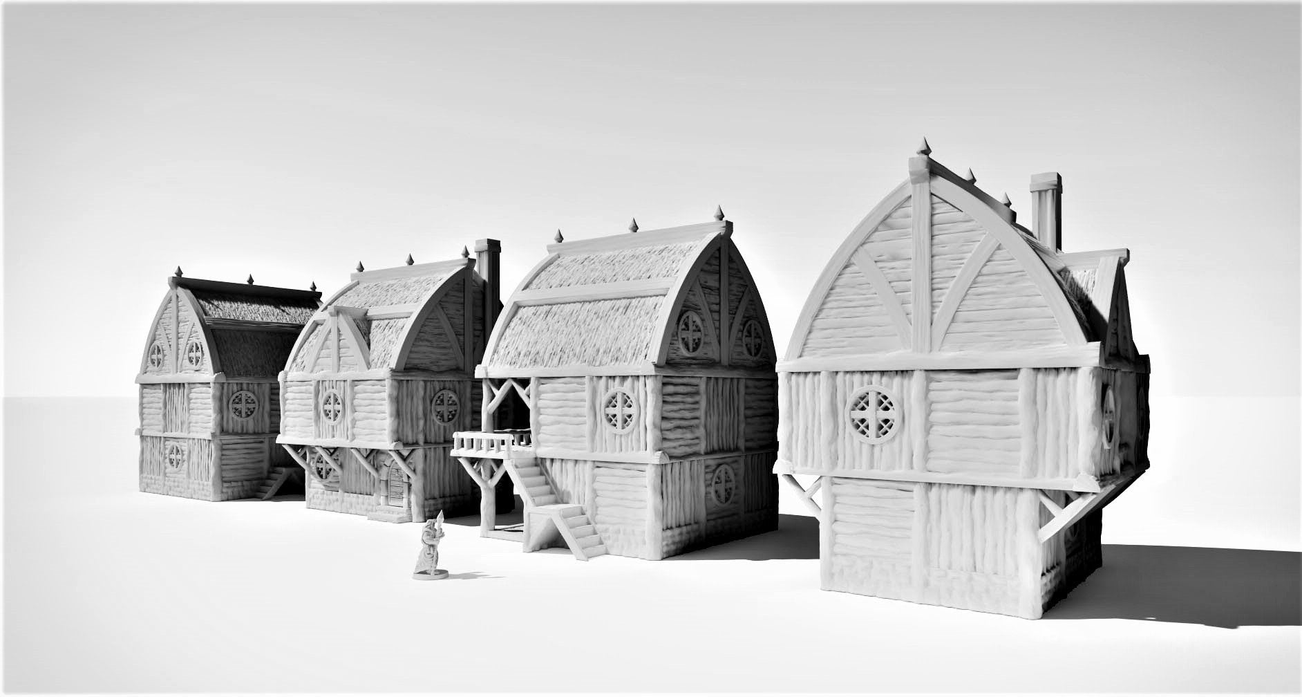 Dungeons and Dragons, Gift, Modest Houses, House set, Mordheim, Village, House Terrain, Buildings, tabletop Gaming, Tabletop Town, Game top, Tabletop Terrain, Housing, Cottage, House, Dungeons and Dragons, Role Playing, Village, Building, Mordheim