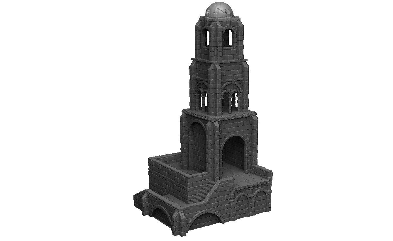 Guard Tower 1, Tower1 Ruins 28mm Scale - Tabletop Gaming - Dungeons and Dragons - 28mm Terrain - warhammer terrain