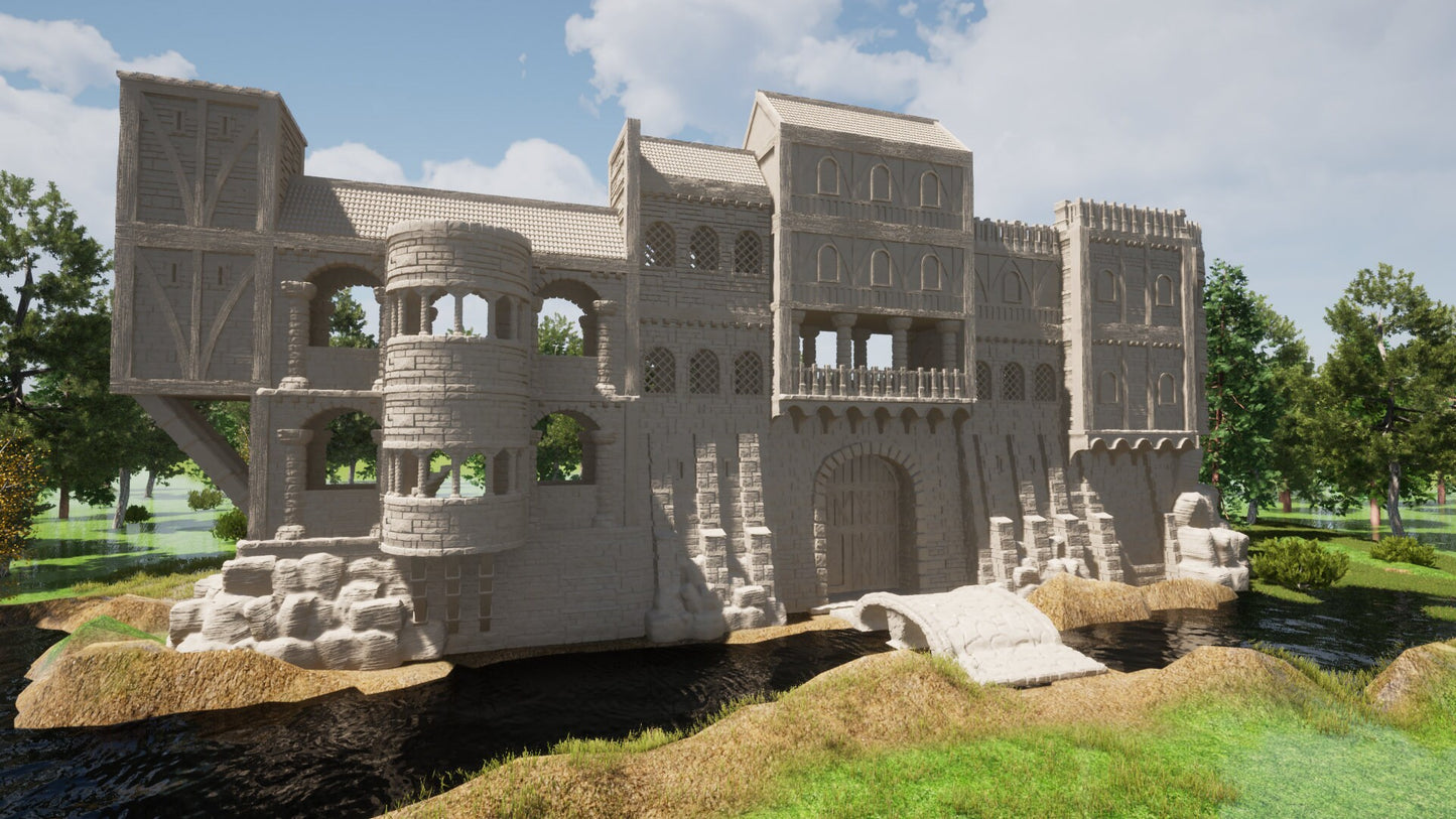 The Gate House - 28mm Terrain - Mujja's Forge - Castle Gate - Warhammer - Dungeons and Dragons - 28mm Terrain - warhammer terrain