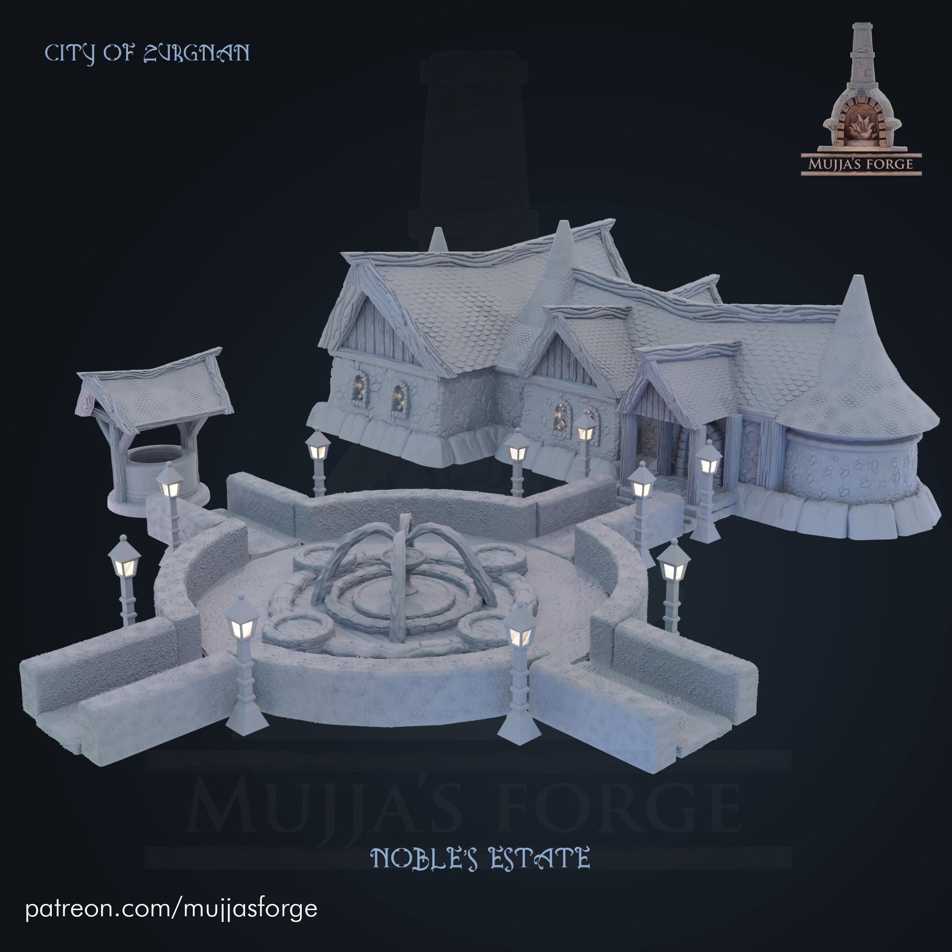 Noble Estate - 28mm Terrain - Castle - Warhammer- dungeons and dragons –  Centrion 3D Studios