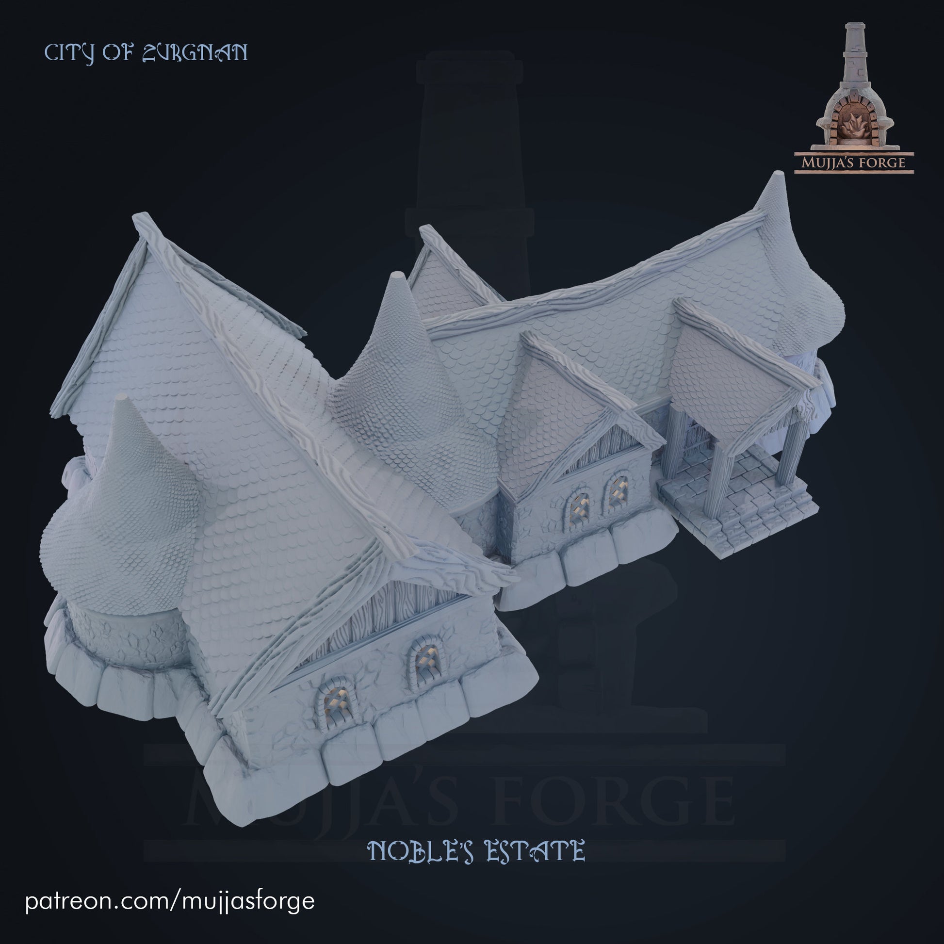 Noble Estate - 28mm Terrain - Castle - Warhammer- dungeons and dragons Warhammer - Zurgnan - warhammer terrain