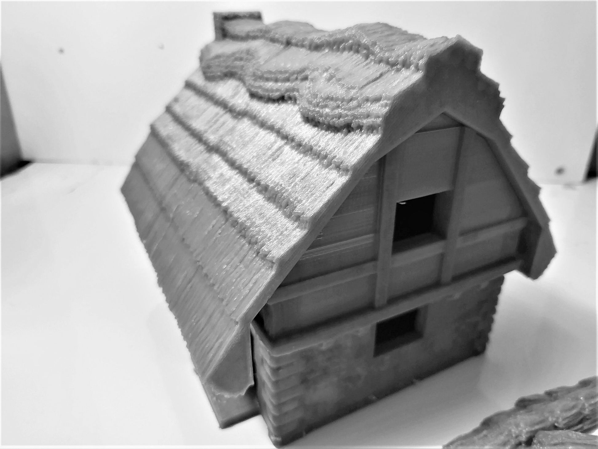 Midievil Thatched House - Dark realms - Midievil 28mm scale - Warhammer - Dungeons and Dragons - 28mm Terrain - warhammer terrain