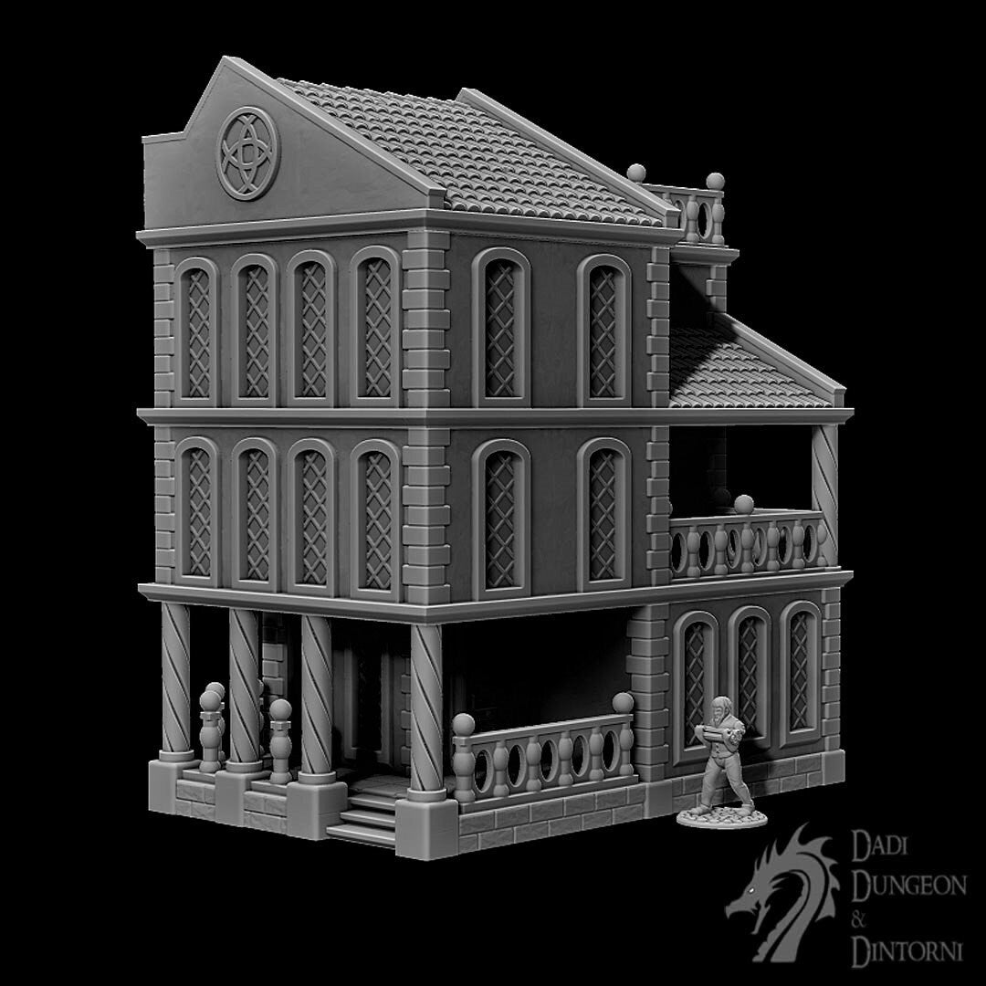 Salmytia Mansion - Mid City Executive House - Terrain - Warhammer - Dungeons and Dragons - 28mm Terrain - warhammer terrain